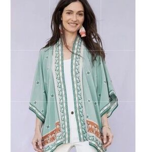 Matilda Jane Floral Boho Kimono Cardigan Lightweight Printed Size XS/S
